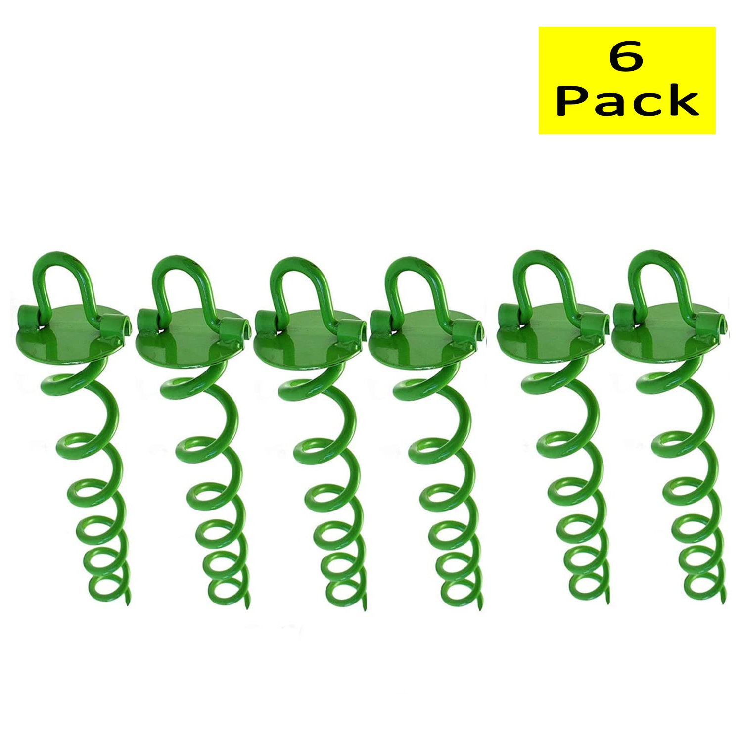 Ashman Spiral Ground Anchor, 16 Inches, with Folding Ring for