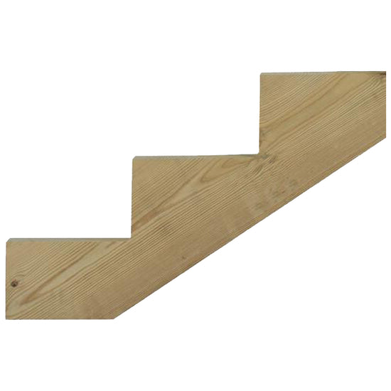 Ashman 3-Step Ground Contact Pressure Treated Wood Pine Stair Stringer