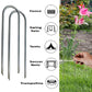 Ashman Heavy Duty Trampoline Stakes, Safety Ground Anchors, Tent Pegs 4 Pack