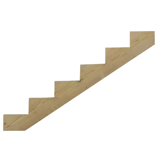 Ashman 6-Step Ground Contact Pressure Treated Pine Wood Stair Stringer