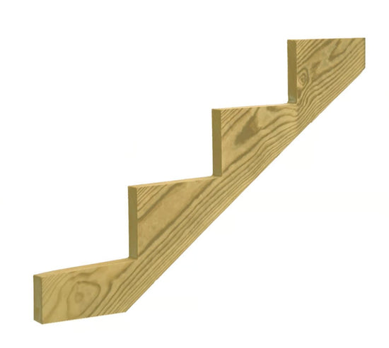 Ashman 4-Step Ground Contact Pressure Treated Pine Wood Stair Stringer