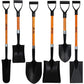 Ashman Assorted Shovels 41 in. Four Large Handle Metal Head Shovels Two 27 in. Short Handle Ashman Assorted Shovels (6-Piece)