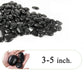 Ashman 1-2 in. Medium Black Pebbles Solar 10 lbs. Pack for Garden, Pathway Decor, Aquarium and Water Fountains