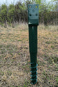 Ashman Ground Screw 30" Inch Metal No-Dig, U-Model Mailbox Post Kit, Green (1-Pack)