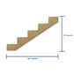 Ashman 5-Step Ground Contact Pressure Treated Pine Wood Stair Stringer