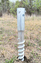 Ashman No Dig Ground Screw Anchor Spike 21 in. Galvanized Steel Post Anchor (1-Pack)