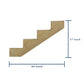 Ashman 4-Step Ground Contact Pressure Treated Pine Wood Stair Stringer