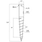 Ashman No Dig Ground Screw Anchor Spike 21 in. Galvanized Steel Post Anchor (1-Pack)