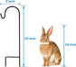 Ashman 25 in. Black Metal Outdoor Shepherd Hook (12-Pack)