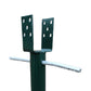 Ashman Ground Screw 30" Inch Metal No-Dig, U-Model Mailbox Post Kit, Green (1-Pack)