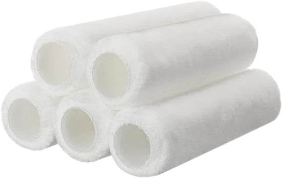 Ashman 4" White Mini Foam Roller Cover (2-Pack)