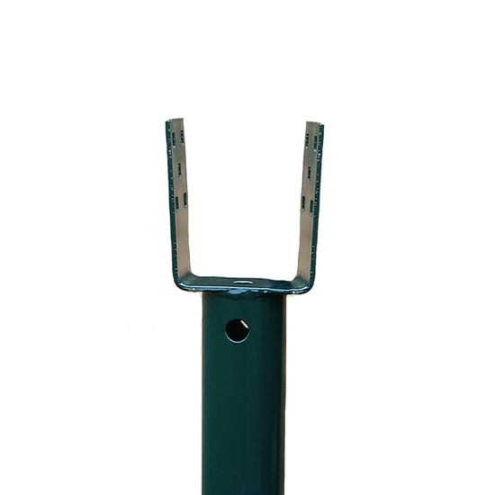 Ashman Ground Screw 30" Inch Metal No-Dig, U-Model Mailbox Post Kit, Green (2-Pack)