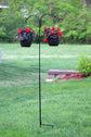 Ashman Black Shepherd Hook 65 Inch, 1/2 Inch (12MM) Diameter, Super Strong, Rust Resistant Steel Hook for Hanging Plant Baskets, Bird Feeders and more