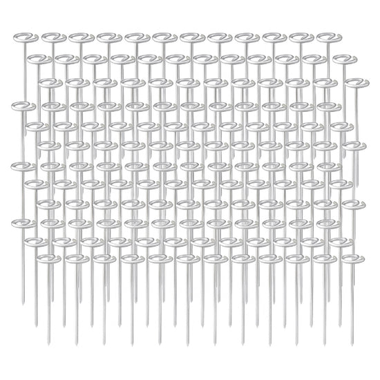 Ashman 6-inch Circle Top Pins-Landscape Staples (Galvanized)-(1000 Pins)