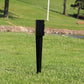 Ashman Fence Post Anchor 30 Inches Tall, 3.5 x 3.5 Inches Wide, Ideal for securing Mailbox Posts, Deck Posts, Gazebo Posts, Street Lamps, 4 Pack.
