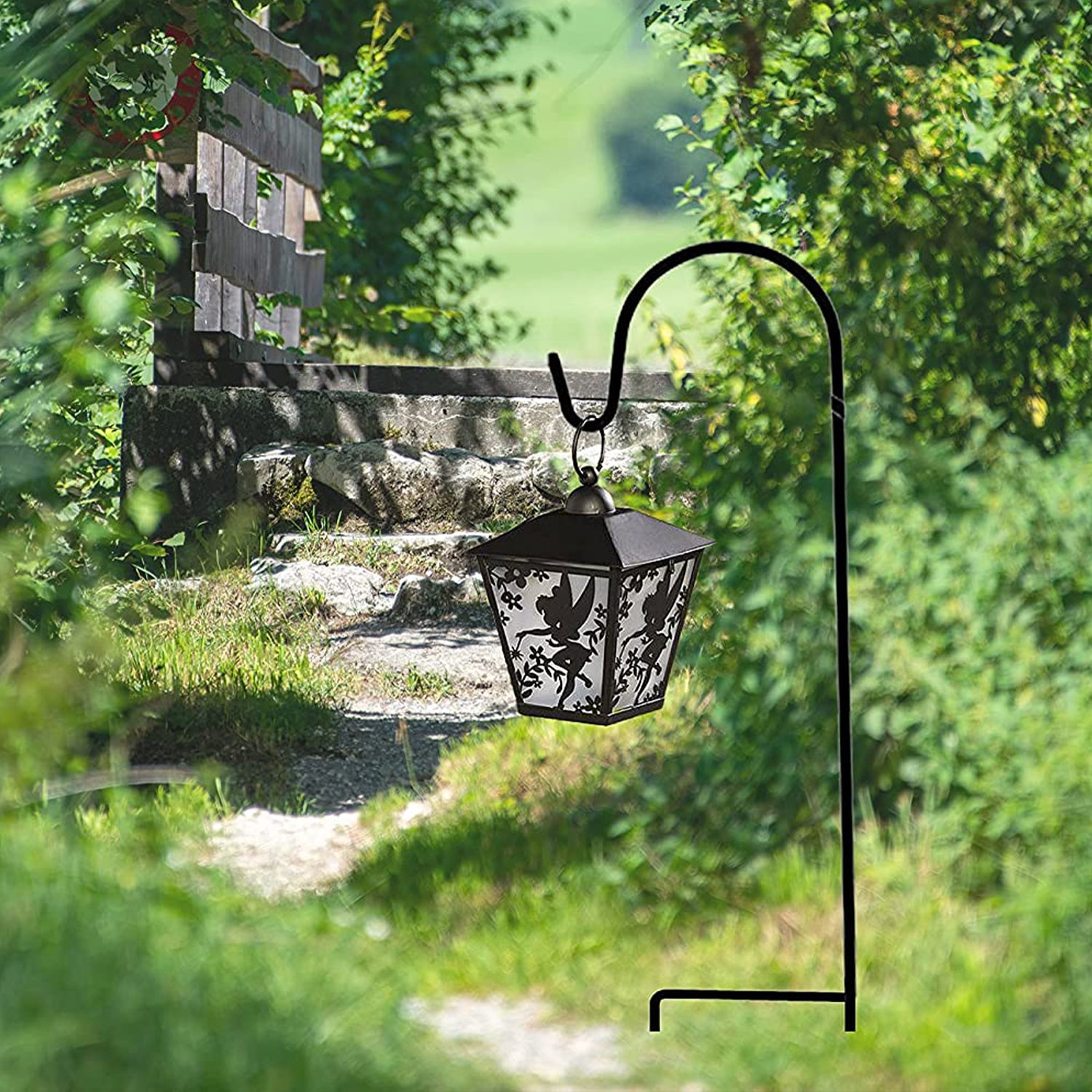 Ashmanonline Extendable Shepherd Hook - Metal Stand For Bird Feeder, Candle Lantern, Or Plants