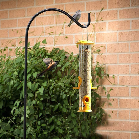 Ashman Shepherds Hook 37 inches Tall and 2/5 inch (Set of 2) - Made of Premium Metal for Hanging Solar Lights, Bird Feeders, Mason Jars, Flower Basket, Christmas Lights, Lanterns, Garden Stakes