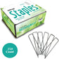 AllThingMetal Galvanized Garden Stakes Landscape Staples: 6 Inch Long Sod Staples and Fence Stakes - Rust Resistant (250 Count - Extra Heavy Duty)