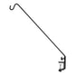 Ashman Heavy Duty Deck Hook - 37 Inch Double Forged Metal Pole & Non-Slip Clamp, 360 Degree Swivel, Ideal for Bird Feeders, Planters, Suet Baskets.
