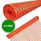 Ashman Plastic Mesh Fence, Construction Barrier Netting, Orange, 4&