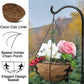 Ashman 12" Plant Hanger Basket with Spade Design Hanging Flower Planter Basket Ideal for Fences, Sword 4 Pack