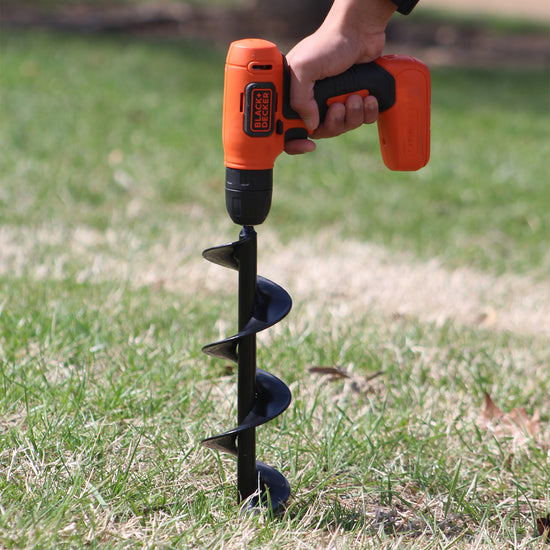 Ashman 24 inch Auger  Made of heavy duty steel and has a 24 inch long helical screw blade.