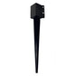 Ashman Fence Post Anchor 30 Inches Tall, 3.5 x 3.5 Inches Wide, Ideal for securing Mailbox Posts, Deck Posts, Gazebo Posts, Street Lamps, 4 Pack.