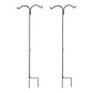 Ashman Shepherds Hook 65 Inch Two Sided Shepherd Hook, 1/2 Inch Thick, Super Strong, Rust Resistant Steel Hook Ideal for Use for Hanging Plant Baskets, Bird Feeders, and Weddings, 2 Pack