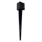Ashman Fence Post Anchor 30 Inches Tall, 3.5 x 3.5 Inches Wide, Ideal for securing Mailbox Posts, Deck Posts, Gazebo Posts, Street Lamps, 1 Pack.