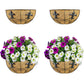 Ashman Wall/Rail Hanging Plant Basket Hanging Flower Planter Basket Ideal for Fences, Wall Mount 2 Pack