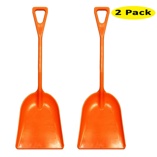 Ashman Plastic Snow Shovel with Durable Multi-Purpose Snow Plastic Shovel. (2 Pack)