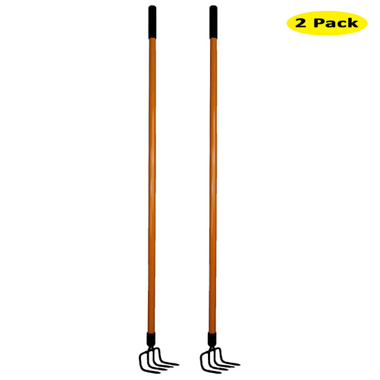 Ashman Garden Cultivator (2 Pack) – Sturdy Hand Tiller / Cultivator – Heavy Duty blade for Digging, Loosening Soil and Weeding – Rust Resistant Build.
