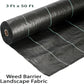 Ashman Landscape Fabric Weed Blocking Mat 3&