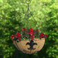 Ashman 12" Plant Hanger Basket with Sword Design Hanging Flower Planter Basket Ideal for Fences, Sword 2 Pack