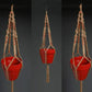 AshmanOnline Plant Hanger Macrame Jute 4 Legs 48 Inch with Beads