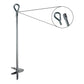 Ashman Black Ground Anchor 18 Inches in Length and 1/4 inch in Diameter, Ideal for Securing Animals, Tents, Canopies, Car Ports, Swing Sets (12 Pack)