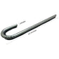Ashman Rebar Stake Anchor 12 Inches Long, Ideal for Securing Animals, Tents, Canopies, Sheds, Car Ports, Swing Sets (Re-bar Stake 4 Pack)