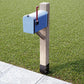 Ashman Fence Post Anchor 30 Inches Tall, 3.5 x 3.5 Inches Wide, Ideal for securing Mailbox Posts, Deck Posts, Gazebo Posts, Street Lamps, 4 Pack.