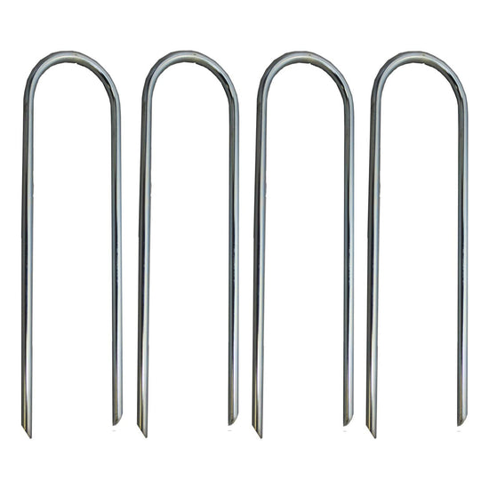 Ashman Heavy Duty Trampoline Stakes, Safety Ground Anchors, Tent Pegs 4 Pack