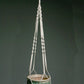 Ashman White Plant Hanger - 2 Pack - Macrame with Silver Ring, Beautifully Handmade Large 4 Leg Arms Used for Round & Square Pots Hanging Basket.