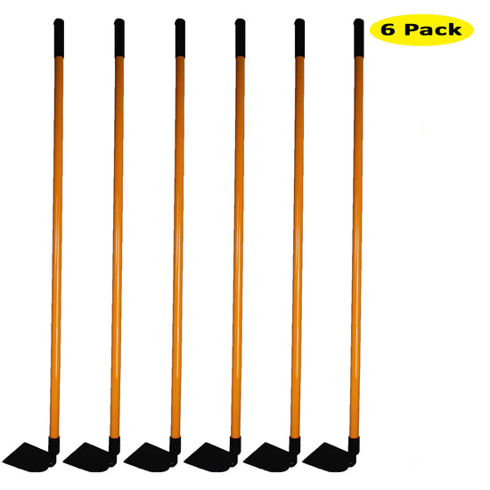 Ashman Garden Hoe (6 Pack) – Sturdy Hand Tiller – Heavy Duty blade for Digging, Loosening Soil and Weeding – Equipped with Rubber Grip Handle for a strong hold