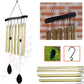 Ashman 30 inch Golden Wind Chimes - Tone Sympathy Wind Chimes with 12 Golden Copper Vein Tubes -  A Product for Indoor and Outdoor Décor.