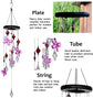 AshmanOnline Wind Chime Pink Flower - Tone Sympathy Wind Chimes with Flower - Tuned Relaxing Melody Gift Decor for Patio, Garden, Home, Balcony