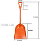 Ashman Plastic Snow Shovel with Durable Multi-Purpose Snow Plastic Shovel. (2 Pack)