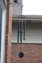 Ashman 42 inch Black Wind Sympathy Chimes with 5 Copper Vein Tubes - Tuned Relaxing Melody Gift Décor for Patio, Garden, Home, Balcony.