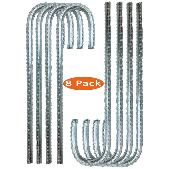 Ashman Rebar Stake Anchor 12 Inches in Length, Ideal for Securing Animals, Tents, Canopies, Sheds, Car Ports, Swing Sets (Reber Stake 8 Pack)…