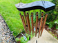 Ashman 30 inch Golden Wind Chimes - Tone Sympathy Wind Chimes with 12 Golden Copper Vein Tubes -  A Product for Indoor and Outdoor Décor.
