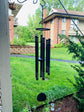 Ashman 42 inch Black Wind Sympathy Chimes with 5 Copper Vein Tubes - Tuned Relaxing Melody Gift Décor for Patio, Garden, Home, Balcony.
