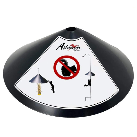 Ashman Squirrel Guard, Heavy Duty Metal, Bird Feeder, Shepherd Hook