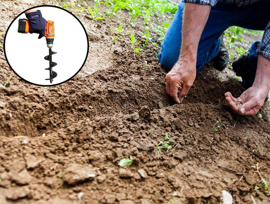 Ashman 3 in. x 8 in. L Auger Drill Bit for Planting Bulbs Made of Heavy-Duty Gauge Metal (1-Pack)